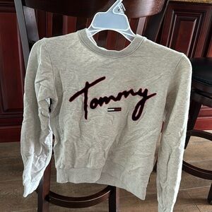 tommy hilfiger denim  cropped sweatshirt